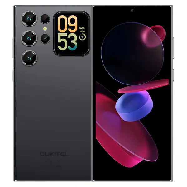 Telefon Mobil Oukitel C62 Pro, Negru, 4G, 6.88 HD+ IPS, 24GB RAM (8GB + 16GB Extensibili), 256GB ROM, 13MP, Android 15, 1.81 Ecran Secundar, NFC, 5150mAh, 18W, Dual SIM