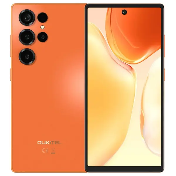 Telefon Mobil Oukitel C66, Portocaliu , 4G LTE, Ecran 6.73 HD+ 120Hz, 24GB RAM (8GB + 16GB extensibili), 512GB ROM, Camera 64MP, Baterie 5000mAh, Android 16, Dual SIM