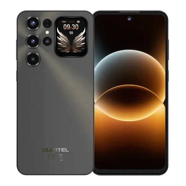 Telefon Mobil Oukitel C68 Plus, Negru, 4G, 7.2 120Hz, 24GB RAM (8GB + 16GB Extensibili), 256GB ROM, 1.81 Ecran Spate, 64MP, Android 15, Unisoc T615, OTG, 6000mAh, Dual SIM