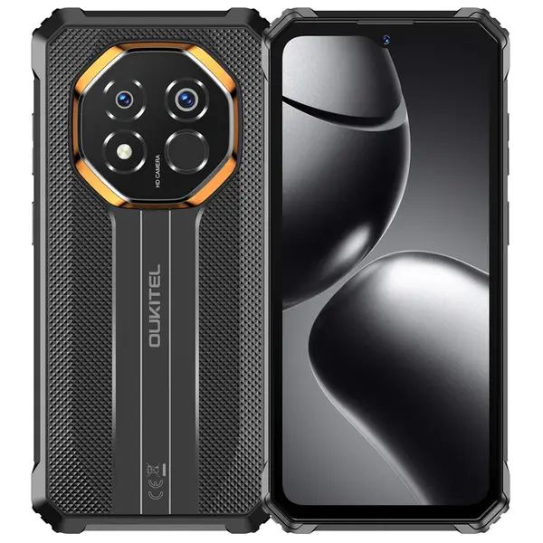 Telefon Mobil OUKITEL G7 , Negru, 4G LTE, Ecran 6.52 90Hz, 16GB RAM (4GB + 12GB extensibili), 128GB, Camera 64MP, Android 16, 10600mAh, Dual SIM