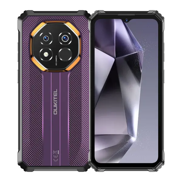 Telefon Mobil OUKITEL G7 Rugged, Violet, 4G LTE, Ecran 6.52 90Hz, 16GB RAM (4GB + 12GB extensibili), 128GB, Camera 64MP, Android 16, 10600mAh, Dual SIM