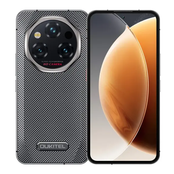 Telefon Mobil Oukitel WP210, Negru, 5G, 6.7 FHD+ AMOLED, 36GB RAM (12GB + 24GB Extensibil), 512GB, 108MP, Android 15, Dimensity 8200, NFC, Incarcare Inversa, 8800mAh, 45W, Dual SIM