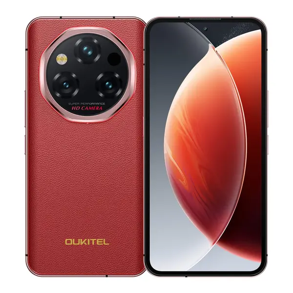 Telefon Mobil Oukitel WP210, Rosu, 5G, 6.7 FHD+ AMOLED, 36GB RAM (12GB + 24GB Extensibil), 512GB, 108MP, Android 15, Dimensity 8200, NFC, Incarcare Inversa, 8800mAh, 45W, Dual SIM