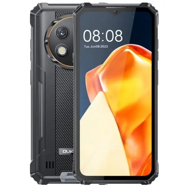 Telefon mobil Oukitel WP28 E Black, 4G, 6.52 HD+, 8GB RAM (4GB+4GB extensibil), 64GB ROM, Android 14, Camera 13MP, T606, NFC, 10600mAh, Dual SIM