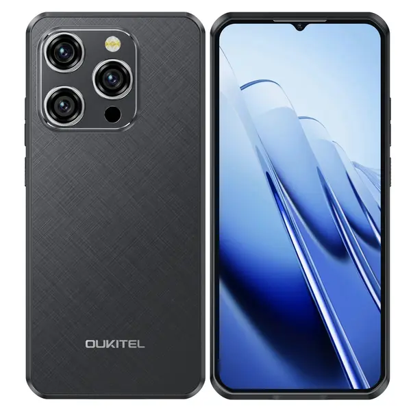 Telefon mobil Oukitel WP52, Negru, 5G, 6.6 , 16GB RAM (4GB + 12GB extensibili), 256GB ROM, Android 14, MediaTek Dimensity 6100+, 48MP, 6500mAh, Dual SIM