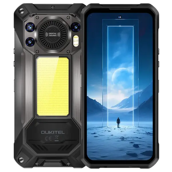 Telefon Mobil OUKITEL WP61 5G Rugged, Negru, 6.8 FHD+ 120Hz, 36GB RAM (12GB + 24GB extensibili), 512GB, Camera 108MP + Night Vision, 20000mAh, NFC, Dual SIM