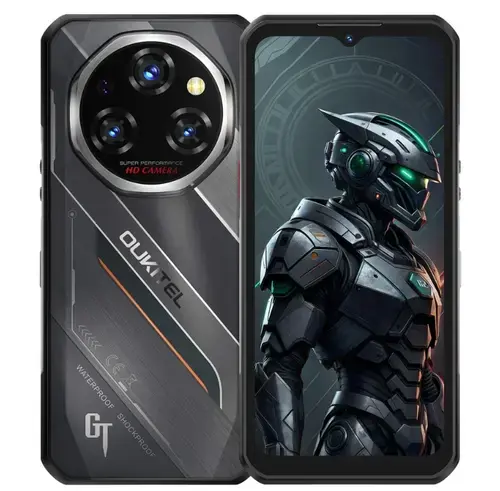 Telefon Mobil Oukitel WP62, Procesor MediaTek Dimensity 7025 Octa-Core, Ecran Capacitive touchscreen 6.6inch, 12GB RAM, 512GB Flash, Camera Tripla 108 + 8 + 2 MP, 5G, Wi-Fi, Dual SIM, Android (Negru)