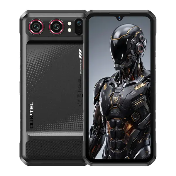 Telefon Mobil OUKITEL WP68 Air, Negru, 5G, 6.88 HD+ 120Hz, 36GB RAM (12GB + 24GB extensibili), 512GB, 64MP + 8MP Night Vision, 8000mAh, 45W, Android 16, NFC, Dual SIM
