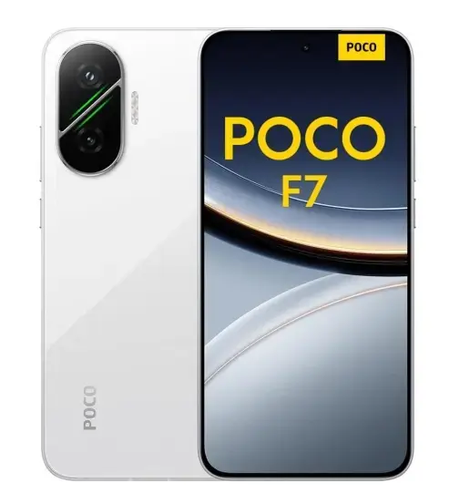 Telefon Mobil Poco F7, Procesor Qualcomm SM8735 Snapdragon 8s Gen 4, Octa-Core, AMOLED Capacitive touchscreen 6.83inch, 12GB RAM, 512GB Flash, Camera Duala 50 + 8 MP, 5G, Wi-Fi, Dual SIM, Android (Alb)