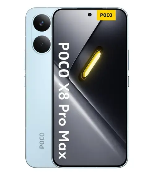 Telefon Mobil Poco X8 Pro Max, Procesor Octa-Core Mediatek Dimensity 9500s, AMOLED touchscreen 6.83inch, 12GB RAM, 512GB Flash, Camera Duala 50+8MP, Wi-Fi, 5G, Dual Sim, Android (Albastru)
