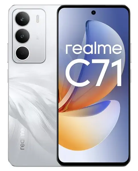 Telefon Mobil Realme C71, Procesor Unisoc T7250 Octa-core, Ecran IPS LCD 6.67inch, 4GB RAM, 256GB Flash, Camera 50 MP, Wi-Fi, 4G, Dual SIM, Android (Alb)