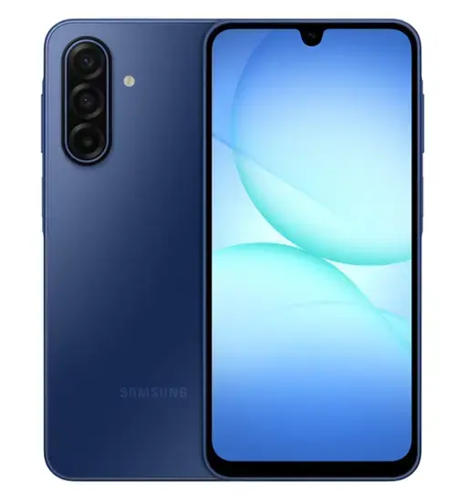 Telefon Mobil Samsung Galaxy A17, Procesor Exynos 1330 Octa core, Super AMOLED 6.7inch, 4GB RAM, 128GB Flash, Camera Tripla 50 + 5 + 2 MP, Wi-Fi, 5G, Dual SIM, Android (Albastru)