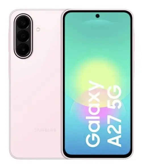 Telefon Mobil Samsung Galaxy A27, Procesor Qualcomm SM6475-AB Snapdragon 6 Gen 3 Octa-Core, Super AMOLED 6.7inch, 6GB RAM, 128GB Flash, Camera Tripla 50+5+2MP, Wi-Fi, 5G, Dual Sim, Android (Roz)