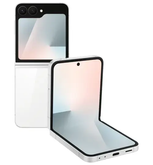 Telefon Mobil Samsung Galaxy Z Flip7 FE, Procesor Exynos 2400, Ecran Foldable Dynamic LTPO AMOLED 2X 6.7inch, 8GB RAM, 256GB Flash, Camera Duala 50 + 12 MP, Wi-Fi, 5G, Dual Sim, Android (Alb)