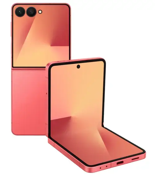 Telefon Mobil Samsung Galaxy Z Flip7, Procesor Exynos 2500, Ecran Foldable Dynamic LTPO AMOLED 2X 6.9inch, 12GB RAM, 256GB Flash, Camera Duala 50 + 12 MP, Wi-Fi, 5G, Dual Sim, Android (Rosu)