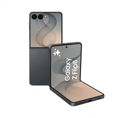 Telefon Mobil Samsung Galaxy Z Flip8, Procesor Exynos 2600, Ecran Foldable Dynamic LTPO AMOLED 2X, 12GB RAM, 256GB Flash, Camera Duala 50 + 12 MP, 5G, Dual Sim, Android (Gri)