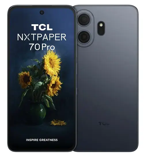 Telefon Mobil TCL NxtPaper 70 Pro, Procesor Mediatek Dimensity 7300 Octa-Core, IPS LCD Capacitive Touchscreen 6.9inch, 8GB RAM, 256GB Flash, Camera Duala 50 + 8 MP, Wi-Fi, 5G, Dual Sim, Android (Albastru)