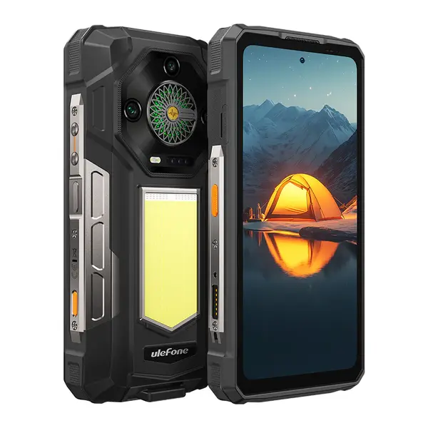 Telefon mobil Ulefone Armor 33, Negru, 4G, 6.95 , LCD, 24GB RAM(12GB + 12GB Extensibili), 512GB ROM, 50MP, Android 15, Helio G100, Infinite Halo, 2.0 LED, Night Vision, 25500, mAh, 66, W, Dual SIM