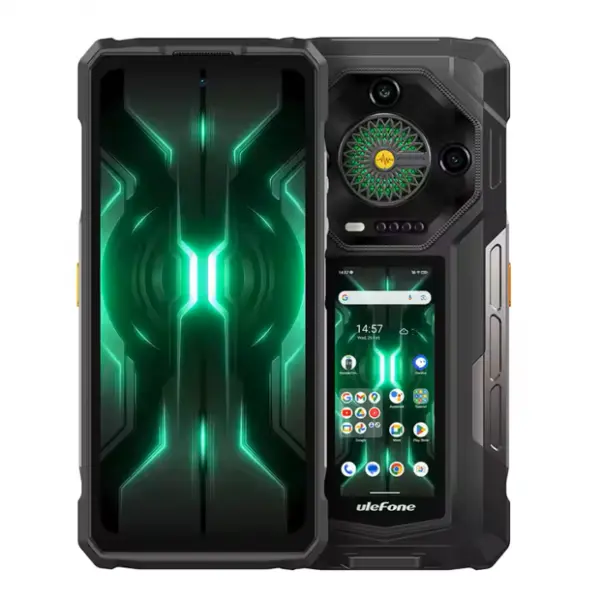 Telefon Mobil Ulefone Armor 33 Pro, 5G, AMOLED 6.95 120Hz, Ecran Secundar 3.4 , 32GB RAM (16GB + 16GB extensibili), 512GB ROM, 64MP, Night Vision, Android 14, NFC, OTG, 25500mAh, 66W, Dual SIM