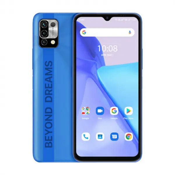 Telefon mobil UMIDIGI Power 5 Safir Albastru, 4G, 6.53 , 3GB RAM, 64GB ROM, Android 11, Helio G25 OctaCore, Termometru non-contact, 6150mAh, Dual SIM