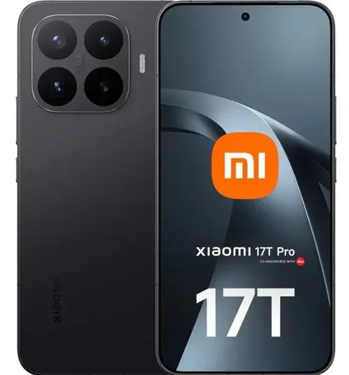 Telefon Mobil Xiaomi 17T Pro, Procesor Mediatek Dimensity 9500 Octa-Core, AMOLED touchscreen 6.83inch, 12GB RAM, 256GB Flash, Camera Tripla 50+50+12MP, Wi-Fi, 5G, Dual SIM, Android (Negru)