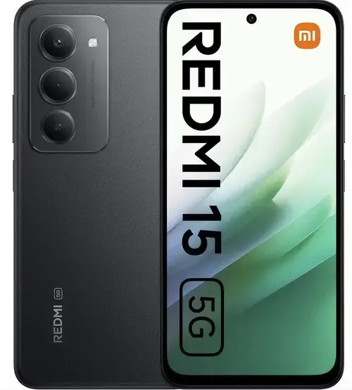 Telefon Mobil Xiaomi Redmi 15, Procesor Qualcomm SM6375 Snapdragon 6s Gen 3 Octa-Core, IPS LCD 6.9inch, 8GB RAM, 256GB Flash, Camera Duala 50 MP, Wi-Fi, 5G, Dual Sim, Android (Negru)