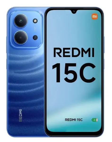 Telefon Mobil Xiaomi Redmi 15C 4G, Procesor Mediatek Helio G81 Ultra Octa-Core, IPS LCD 6.9inch, 4GB RAM, 128GB Flash, Camera Duala 50 MP + QVGA, Wi-Fi, 4G, Dual Sim, Android (Albastru)