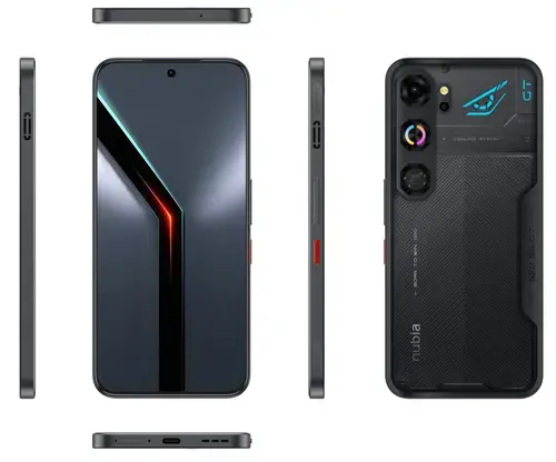 Telefon Mobil ZTE nubia Neo 5 GT, Procesor Mediatek Dimensity 7400 Octa-Core, AMOLED Capacitive touchscreen 6.8inch, 12GB RAM, 256GB Flash, Camera Duala 50 + 2, 5G, Wi-Fi, Dual Sim, Android (Negru)