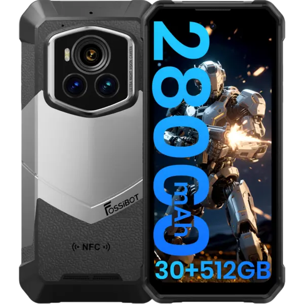 Telefon rugged Fossibot F107 Pro, 5G, 6.95 120Hz, Dimensity 7300, 12GB RAM, 512GB, NFC, 28000mAh, Android 15