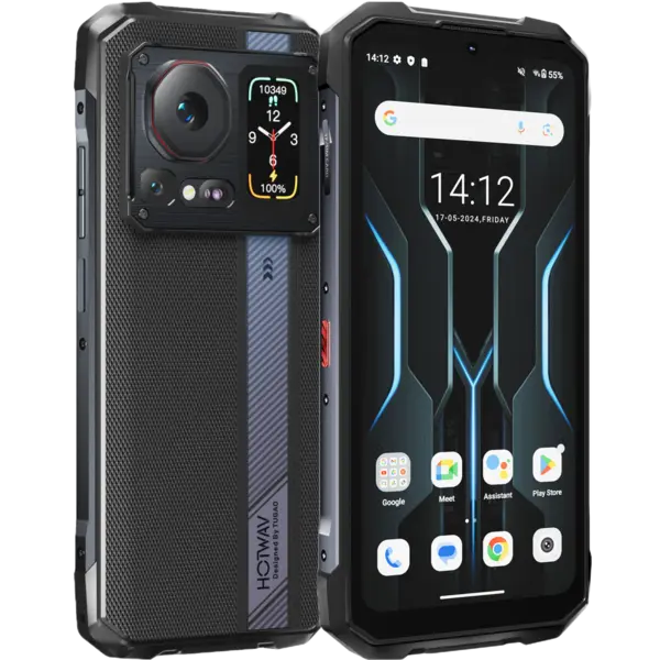 Telefon rugged Hotwav Cyber 16 Pro, 4G, 6.6 120Hz, Helio G100, 8GB RAM, 512GB, 108MP, NFC, Android 15, Black