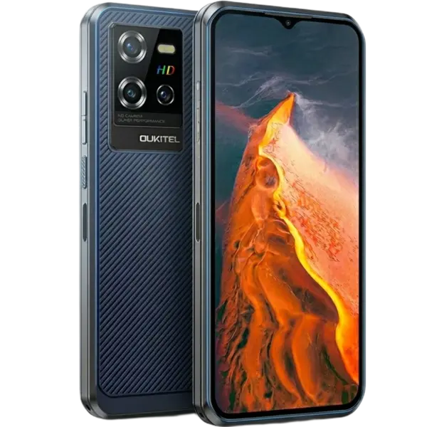 Telefon rugged Oukitel WP50, 5G, Dual SIM, 6.6 HD+, 16GB RAM (4GB + 12GB), 256GB, NFC, GPS, Android 14, Blue