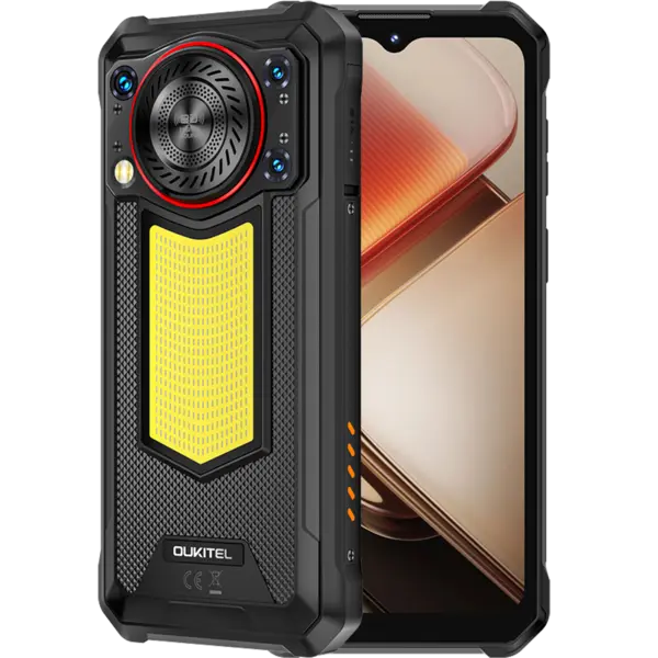 Telefon rugged Oukitel WP53, 4G, 6.52 HD+, 8GB RAM, 128GB, 11000mAh, NFC, Android 15, Black