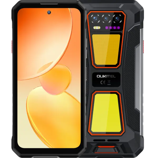 Telefon rugged Oukitel WP58 Pro, 5G, Dual SIM, 6.7 120Hz, Octa-Core T8200, 8GB RAM, 256GB, NFC, Android 15, Orange