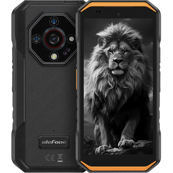 Telefon rugged Ulefone Armor X32 Pro, 5G, 5.65 90Hz, 8GB RAM, 256GB, NFC, Android 15, Orange