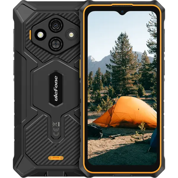 Telefon rugged Ulefone RugKing 3 Pro 4G, Octa-Core T7250, 8GB RAM, 128GB, 6.56 HD+, NFC, Android 15, Orange