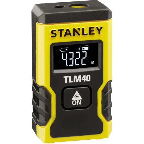 Telemetru laser compact (tip breloc) Stanley STHT77666-0, 12 m distanta masurare, +/- 6 mm acuratete, masurare continua, metric/ingch unitate masura,