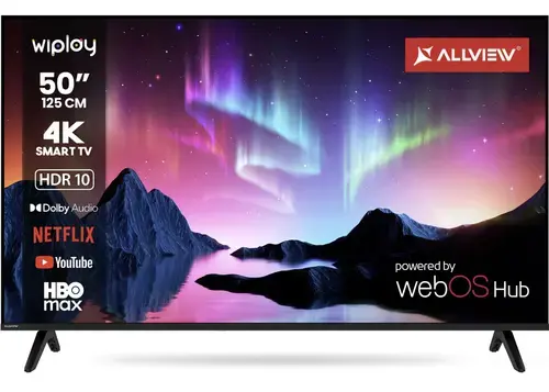 Televizor LED Allview 127 cm (40inch) 50WiPlay6301-U, Ultra HD 4K, Smart TV, WiFi, CI+