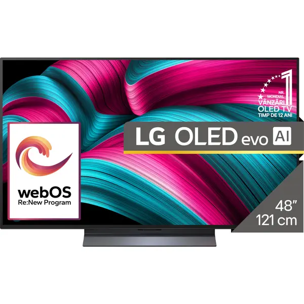 Televizor OLED EVO LG 48C52LA, Brighteness Booster, Ultra HD, 4K, HDR, 121 cm