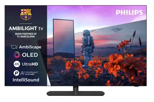 Televizor OLED Philips 139 cm (55inch) 55OLED811/12, Ultra HD 4k, Smart TV, WiFi, CI+