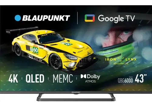 Televizor QLED Blaupunkt 109 cm (43inch) 43QBG6000S, Ultra HD 4K, Smart TV, WiFi, CI+