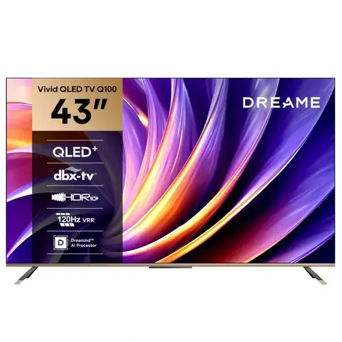 Televizor QLED Dreame 109 cm (43inch) 43Q100, Ultra HD 4K, Smart TV, WiFi, CI+