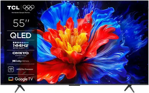 Televizor QLED TCL 139 cm (55inch) 55P81K, Ultra HD 4K, Smart TV, WiFi, CI