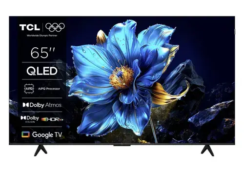 Televizor QLED TCL 165 cm (65inch) 65P7K, Ultra HD 4K, Smart TV, WiFi, CI+