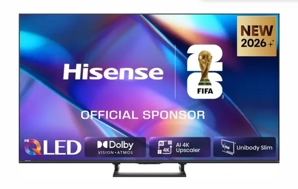 Televizor Smart Hisense - 55A7S, 55", QLED, 4K, negru