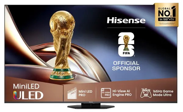 Televizor Smart Hisense - 75U8Q, 75'', Mini LED, 4K, 165Hz, negru