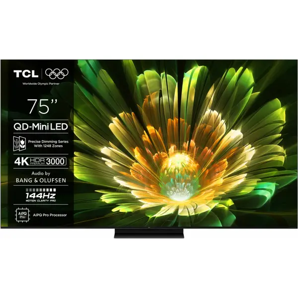 Televizor smart Mini LED TCL 75Q7C, 189 cm, 4K Ultra HD, 100 Hz, Smart Google TV