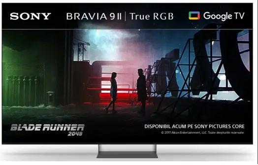 Televizor smart Sony - BRAVIA 9 II, K75XR95M2PB, 75'', RGB LED, 4K, negru
