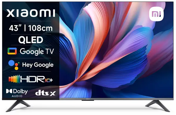 Televizor smart Xiaomi - 43'', A PRO 2026, 4K, QLED, Game Boost 120Hz, 94% DCI-P3, 20W Xiaomi Sound, Google TV, Dark Gray, negru