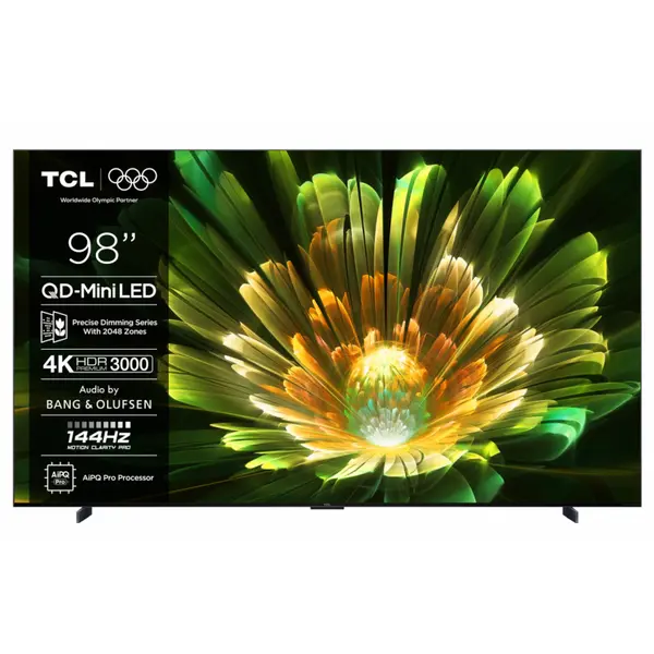 Televizor TCL Mini LED 98Q7C, 248 cm, Smart Google TV, 4K Ultra HD, 100 Hz, Clasa E