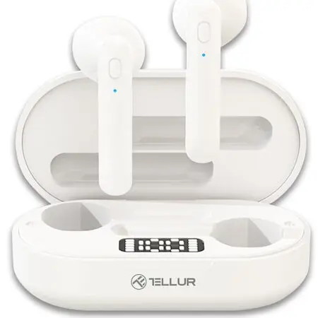 Tellur Casti Bluetooth Tellur Flip TWS, alb